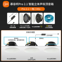慕容柯立体声吸顶音响改装pro 2.1 DSP双声道重低音已接入米家APP 慕容柯Pro 2.1(老款Pro)一拖二K6S