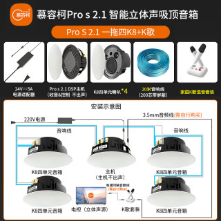 慕容柯 已接入米家APP 吸顶音响+DSP+双声道重低音+米家APP