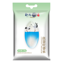 鄱阳湖 丝苗软香大米2kg 南方长粒籼米新米4斤尝鲜装