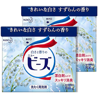 Kao 花王 洗衣粉酵素花香800g*2盒 进口洁霸超浓缩柔顺留香去渍洗衣粉