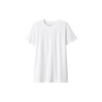 無印良品 MUJI 無印良品  男式 棉冬季 圆领 短袖T恤 打底衫 白色 XS