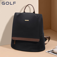 高尔夫(GOLF)双肩包女士旅行背包大容量书包休闲运动时尚电脑背包【Q】 款式6-优雅黑