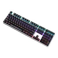 达尔优 EK815机械键盘87/108键真机械黑青红茶轴键盘鼠标套装 87键-机械合金版单光