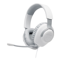  JBL/杰宝 环绕音效 头戴式游戏耳机 麦克风话筒  直型 白色