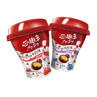88VIP：伊利 JoyDay芯趣多巧克力豆酸奶220g*10杯 蓝莓味*5+草莓味*5