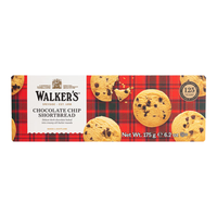 沃尔克斯(Walkers)巧克力豆黄油饼干175g 休闲零食办公室三八 英国