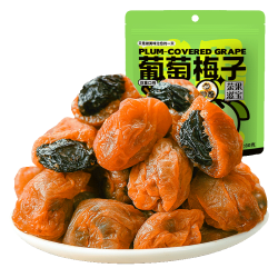 茶果滋宝 爆浆葡萄梅子 80g/袋 1袋