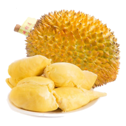 趣尝鲜 泰国金枕榴莲 新鲜带壳净重净重4-5斤/个 当季水果 源头直发