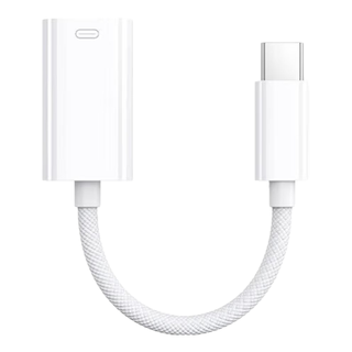 胜粒适用苹果iPhone15耳机转接头lightning转typec转换器15promax数据线ipad平板手机充电转换usbc接口 【Type-C转lighting】全兼容转接头