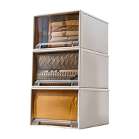 星优收纳盒抽屉式塑料家用衣服透明衣柜收纳箱衣物储物盒【透明 13L】 13L【深37*宽25.5*高14.5】