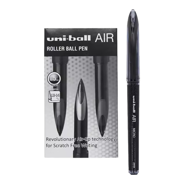 移动端、京东百亿补贴：uni UBA-188M 拔帽中性笔 黑色 0.5mm 12支装