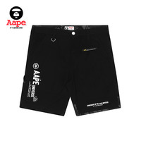 Aape 男装春夏撞色字母印花猿颜徽章迷彩拼接休闲短裤6620XXE
