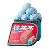 徐某某家庭装冰淇淋 海盐牛乳口味1.6公斤 雪糕冷饮桶装意式gelato 徐某某海盐牛乳1.6公斤