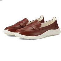 限尺码、今日必买、再降价：COLE HAAN 歌涵 女款 Zerogrand Meritt 真皮休闲乐福鞋 35/36.5