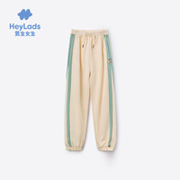 男生女生 HEY LADS 女大童撞色边饰卡通添可爱长裤NPZEJ33502A 米杏色 160/66A