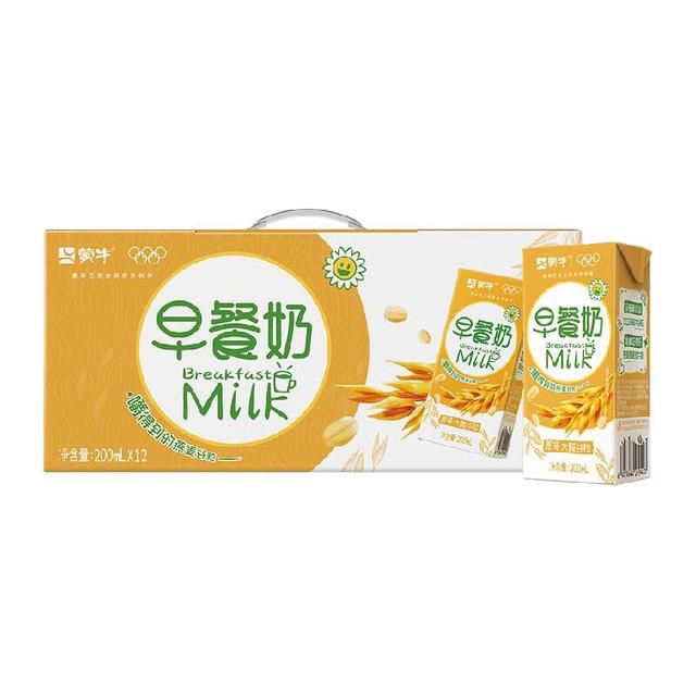 蒙牛 早餐奶 大谷粒原味 200ml×12盒