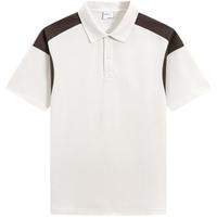 GXG男装侧边撞色拼接polo衫男宽松时尚翻领短袖t恤24夏季品