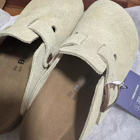 布萝琳 勃肯鞋休闲软木拖鞋男女同款外穿包头鞋秋季复古半拖博肯鞋