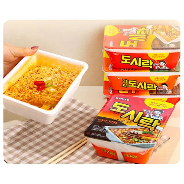 PALDO八道牛肉碗面泡菜面组合泡面韩式拉面热巴同款夜宵