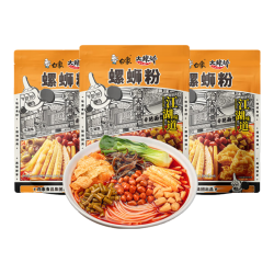 白象 螺蛳粉 广西柳州特产 方便速食米粉米线大辣娇螺蛳粉310g*4袋装