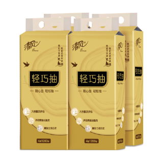 88VIP：清风 原木纯品金装系列 轻巧抽 悬挂式抽纸
