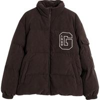 Gap男女装冬季2023LOGO发热保暖灯芯 绒羽绒服720815夹克外套