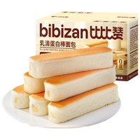 比比赞（BIBIZAN）乳清蛋白棒面包牛乳味630g早餐休闲零食品代餐饼干蛋糕点心