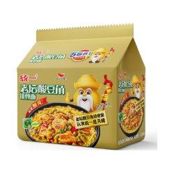 统一 老坛酸豆角排骨面 104g*5