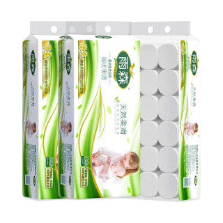 移动端、京东百亿补贴：雨森 卷纸 6层125g18卷