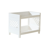 京东京造 双层桌面收纳架  白色