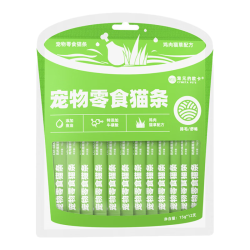 宠元的欧卡 猫条0胶0淀0诱猫条功能型宠物零食 15g*12支