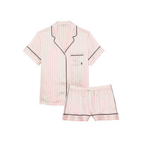 维密缎面奢华短袖睡衣家居服套装女25秋可外穿 M