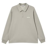 杰克·琼斯（JACK&JONES）男装25年秋冬季卫衣男士加绒潮流拉链POLO领宽松长袖套头打底衫 C02伦敦雾 常规 XS （165）