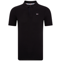 TOMMY HILFIGER 纯棉双扣领修身短袖POLO衫