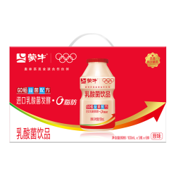 蒙牛 GO畅乳酸菌100ml*30瓶益菌配方儿童营养早餐原味饮品0脂肪礼盒装