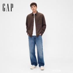 Gap 100%纯棉休闲长袖衬衫美式（门店有售）