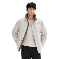 海澜之家（HLA）羽绒服男24立领石墨烯外套男冬季 HWRAW4W094A米杏9L L 175/92A140-160斤