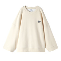 A21 女装针织磨毛宽松圆领落肩长袖卫衣 R423232099