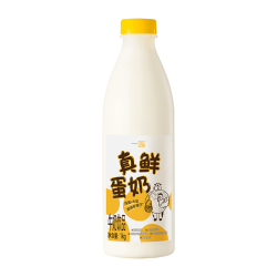 一鸣 低温真鲜蛋奶新鲜甜牛奶生牛乳 浙江特产经典味道 儿童早餐奶 蛋奶1Lx2瓶