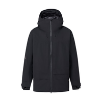 迪桑特（DESCENTE）RWSB男女GTX防风防水透湿P棉保暖RECCO单板滑雪服 BK-黑色 S (165/88A)