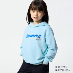 优衣库 童装女童UT Sanrio连帽卫衣长袖玉桂狗运动衫481420