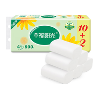 幸福阳光 无芯卷纸 4层*75克*12卷 900克/提