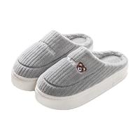 棉拖鞋男士秋冬季室内家居家防滑厚底踩屎感毛毛绒保暖拖鞋女