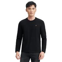 才子 长袖男士简约圆领打底衫