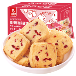 比比赞 蔓越莓曲奇饼干 400g