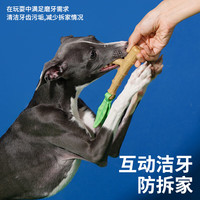 ZEZE磨牙棒宠物洁齿狗狗玩具自嗨解闷逗狗耐咬幼犬中小型犬泰迪玩具 竹子原木磨牙玩具