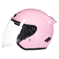 LS2 摩托车头盔四分三盔电动助力车四季大尾翼大码男女半盔OF608 黑红线条 XL(57-58CM)