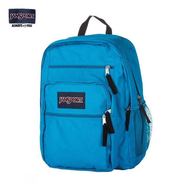 JANSPORT 双肩包34升大容量 藍色鬃毛