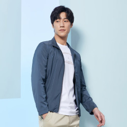 雅戈尔 立领短款 男士行政夹克  VJJK424984HQA蓝色