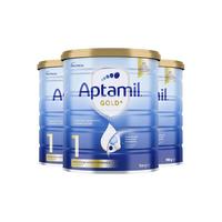 爱他美爱他美(Aptamil)澳洲爱他美金装婴幼儿奶粉900g JD保税仓配送 1段 * 3罐
